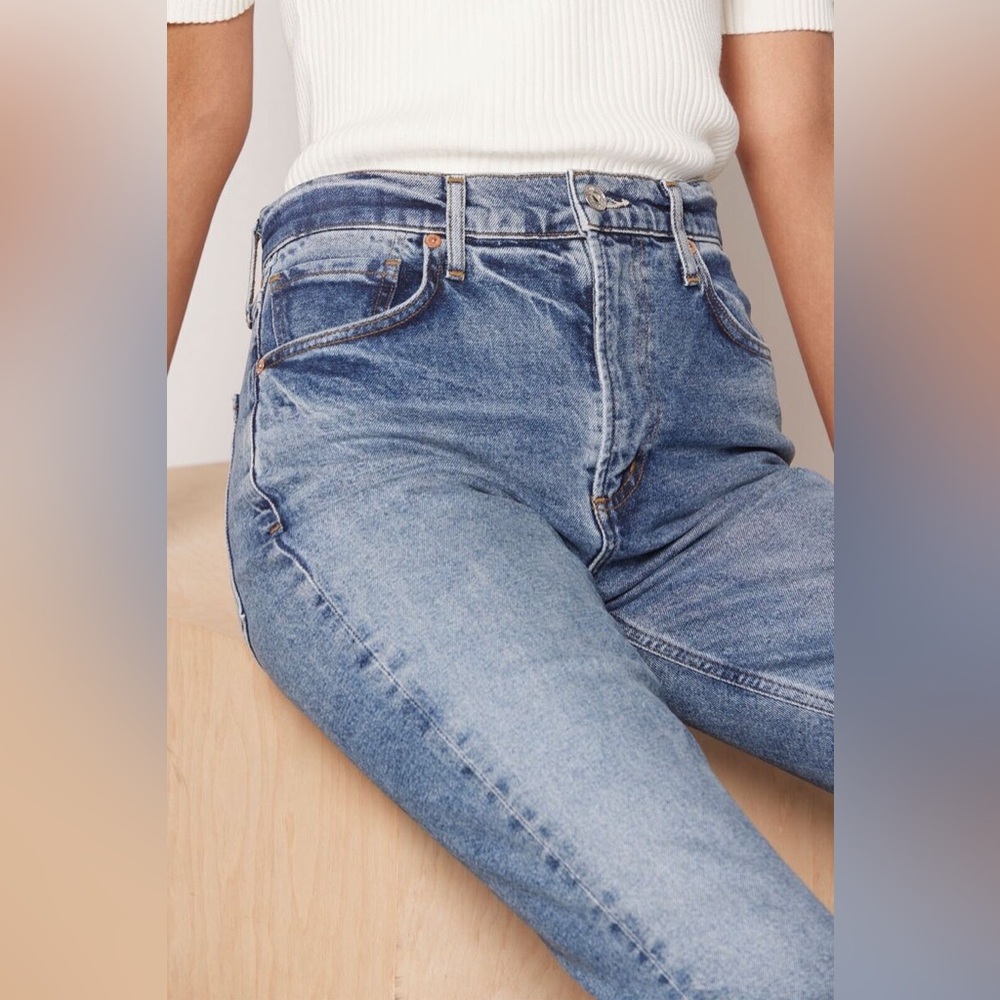 Citizens of Humanity Cropped Isola Raw Hem Premium Vintage Jeans-Size 27 - Picture 3 of 14